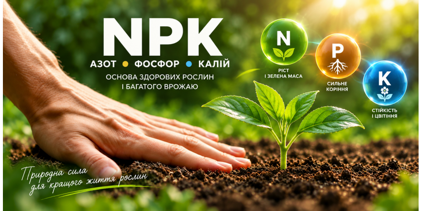 NPK у добривах: що означають азот, фосфор і калій та чому важливий весь склад
